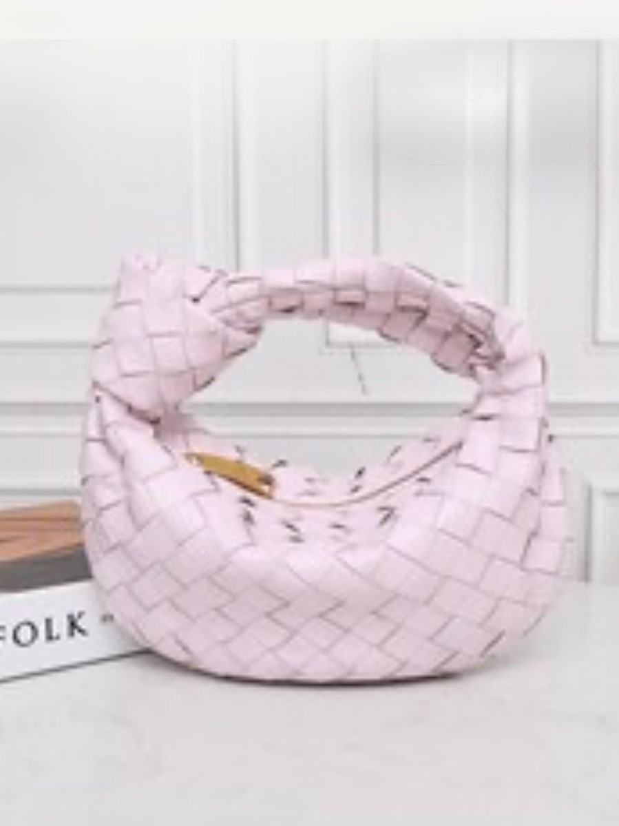 Genuine Leather Pink Mini Jodie Bag Inspired - Baby Pink